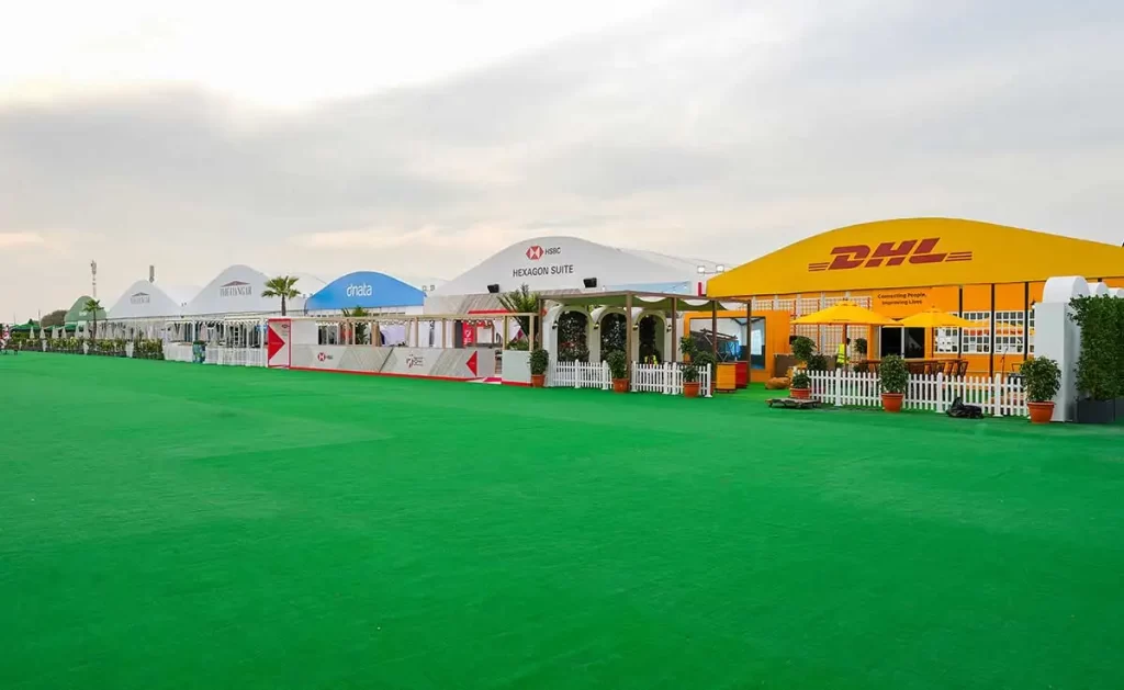 Arch Tent UAE - Arch tent with brandings - Arch Tent - Exterior - Alfares International Tents