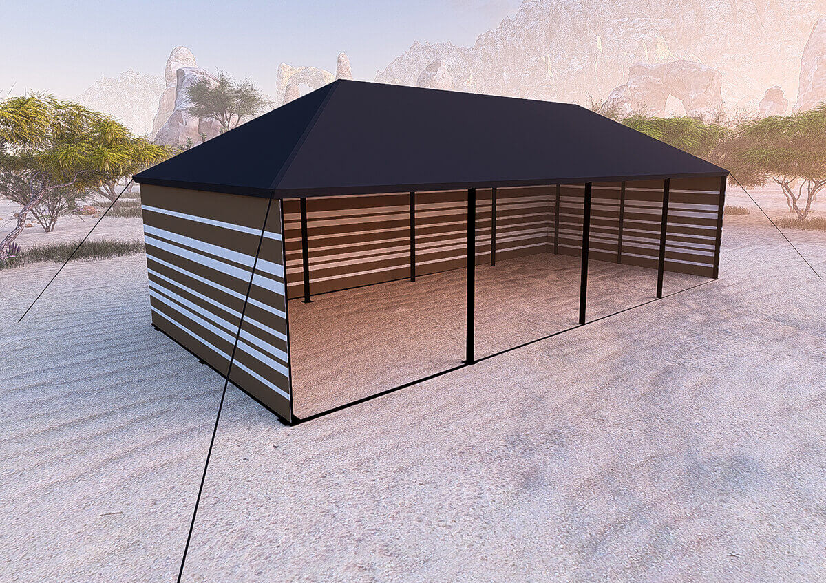 best tent supplier UAE - Bedouin tent reflecting Arabic Tradition - Bedouin Tent - Alfares International Tents