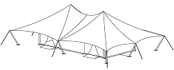 Bedouin tents UAE - Bedouin Tent - perspective view - Alfares International Tents