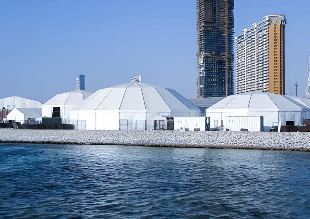 Alfares International Tents project images UAE - Diamond tents near coastal area - Diamond Tent - Alfares International Tents