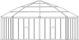 Diamond tents UAE - Diamond Tent - front view - Alfares International Tents