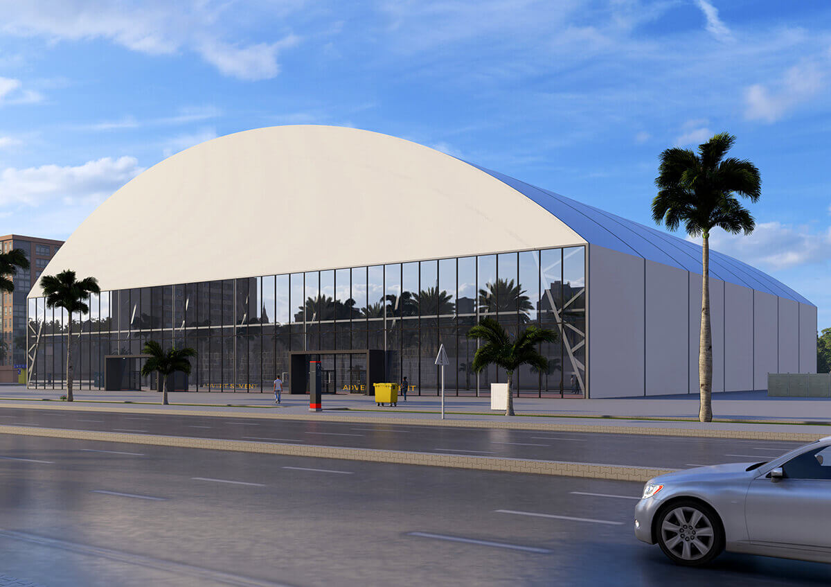 sports tents UAE - Steel structure tent for sports event - Sports Tent - Alfares International Tents