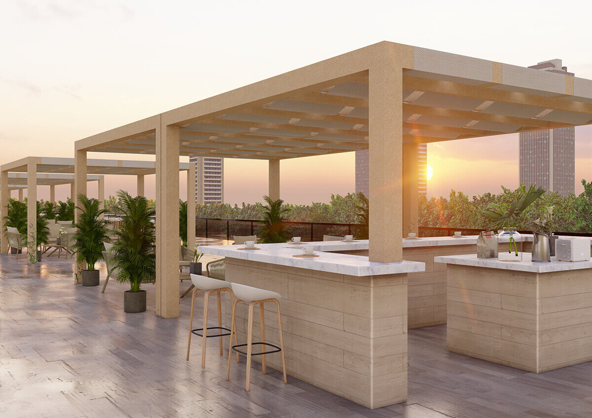 terrace tents UAE - Terrace structure with terrace tents UAE for lounge - Terrace Tent - Alfares International Tents