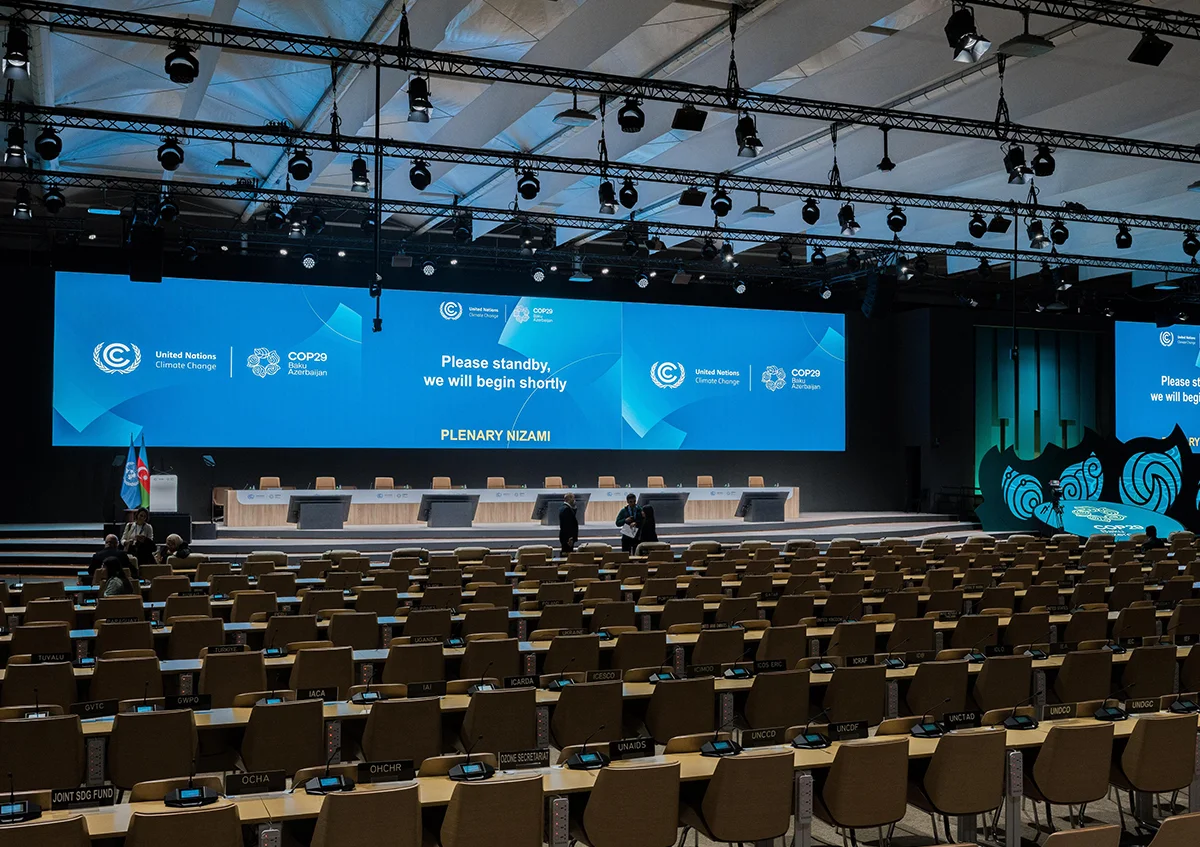 COP29 event Baku, Azerbaijan - Fully furnished interior with lighting, fitout and furniture for UN Climate Change Conference - COP29 - Alfares International Tents