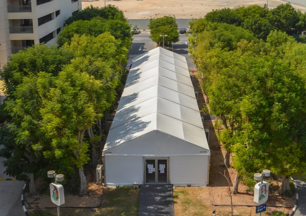 Classical tents UAE - Classical tent having side wall and roof with soft PVC - Classical Tent - Alfares International Tents