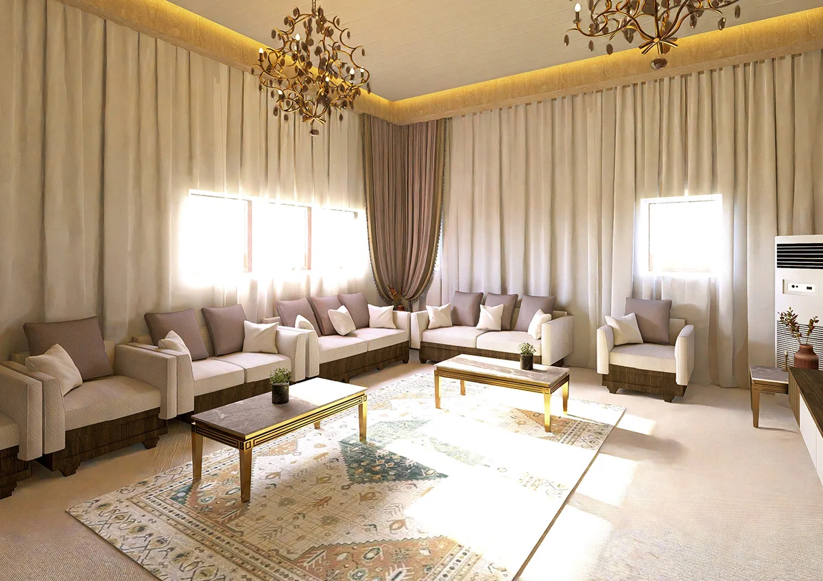 majlis marquee UAE - majlis marquee reflecting Arabic traditions with premium interiors - Majlis Marquee - Alfares International Tents