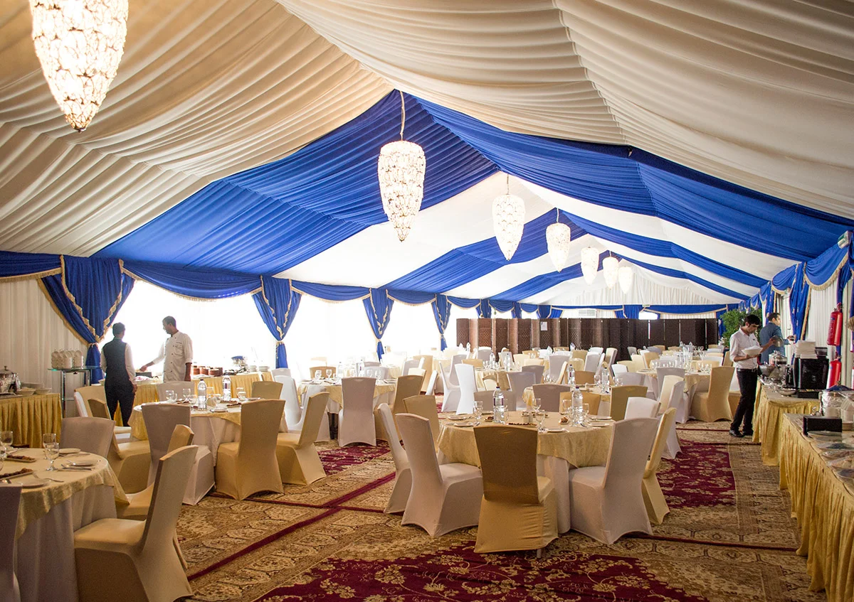 Ramadan tents UAE - Arch Tent reflecting Arabic traditions with premium interiors - Ramadan Tent Alfares International Tents