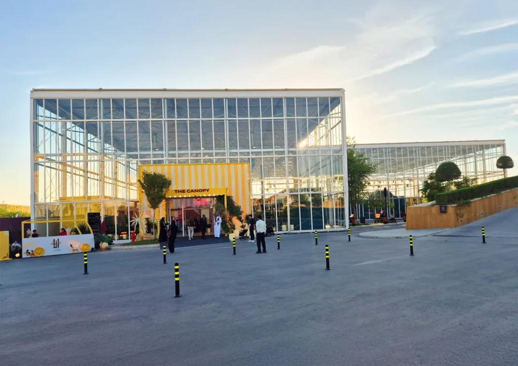Monarch tent UAE - L Shape structure - Monarch Tent - Exterior - Alfares International Tents