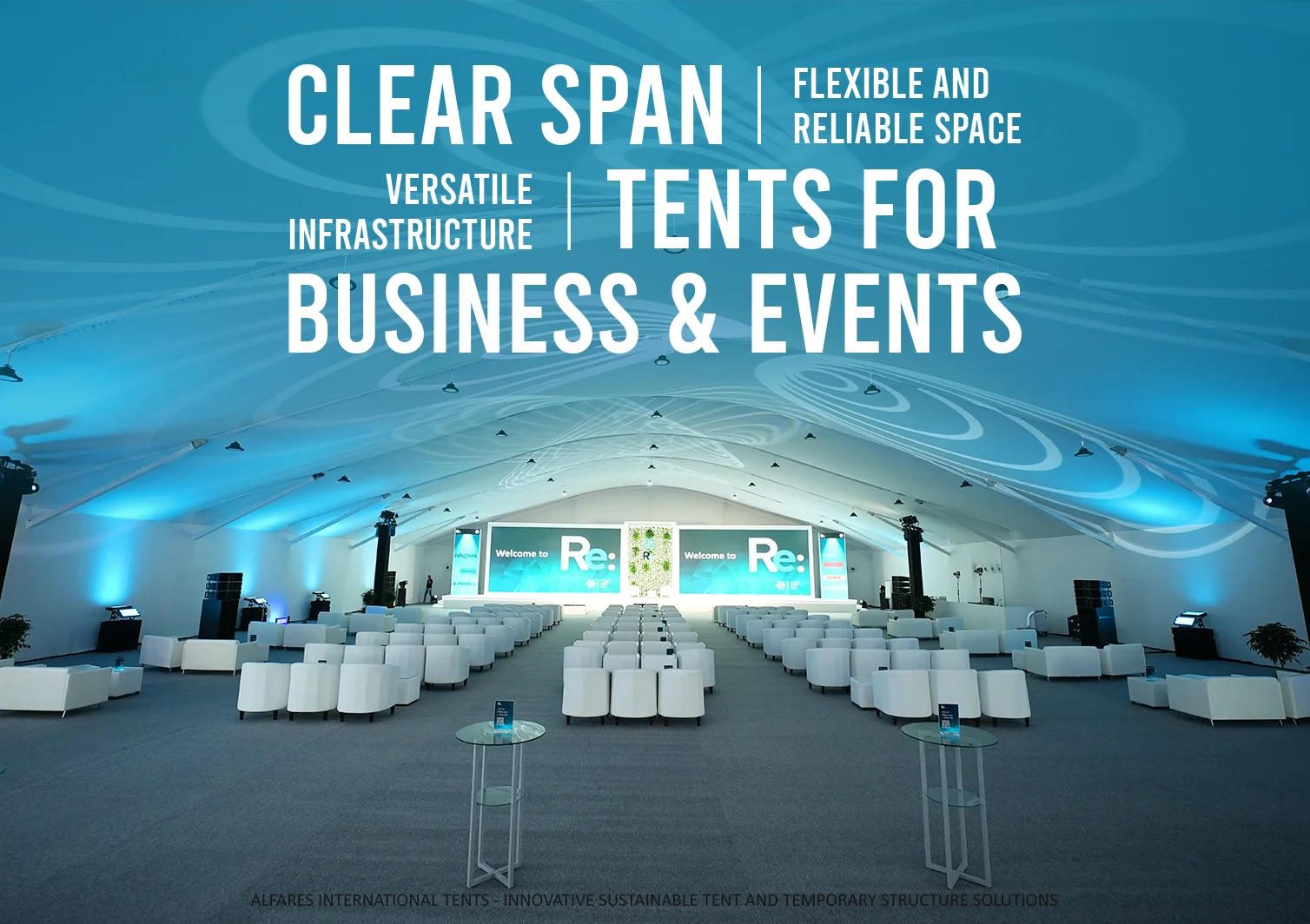 Clear Span Tents - Flexible and Reliable Space for Business and Events - Alfares International Tents
