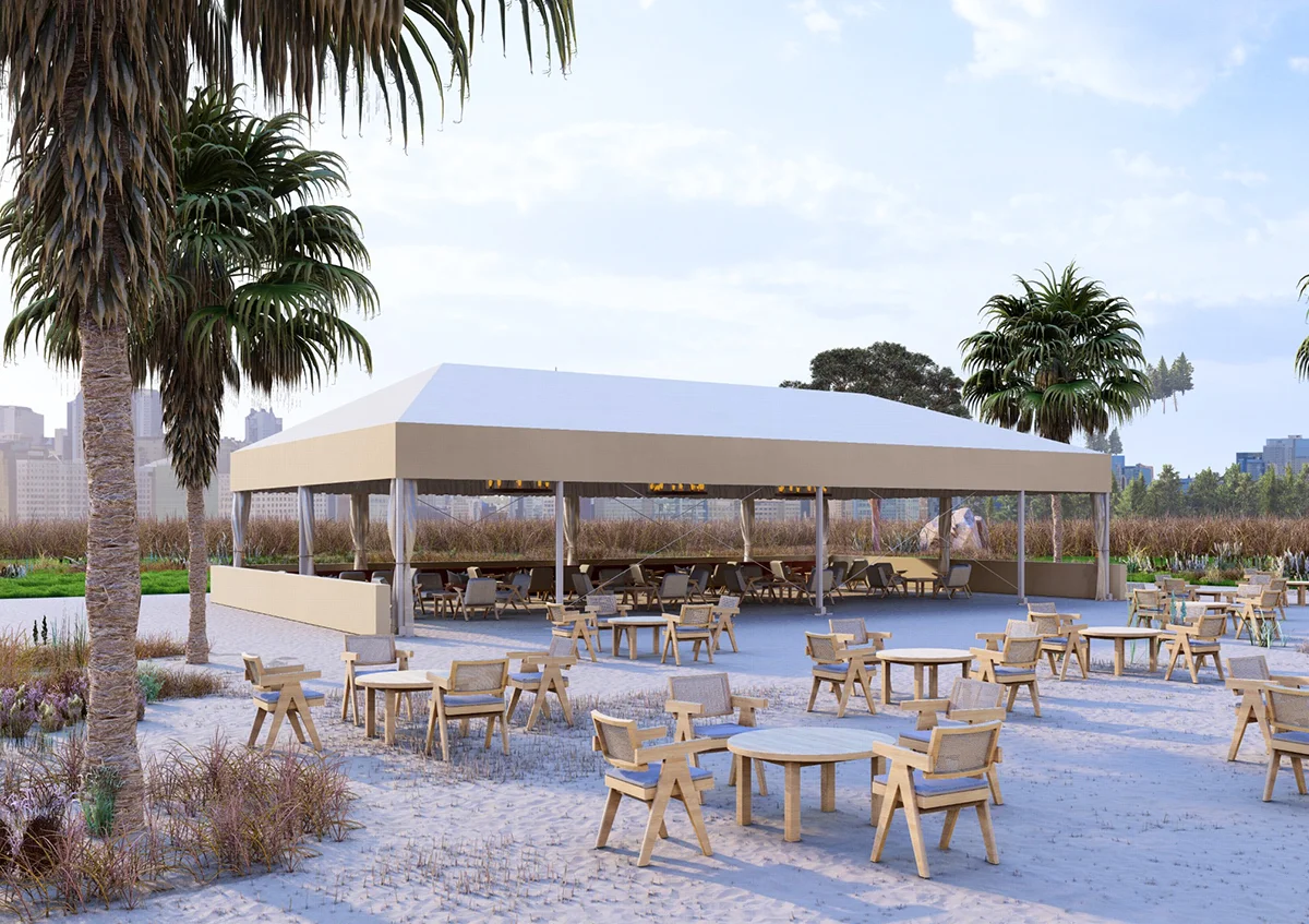 خيمة المجلس في الإمارات - خيمة مجلس مفتوحة مع أثاث فاخر - خيمة المجلس - الفارس العالمية للخيام