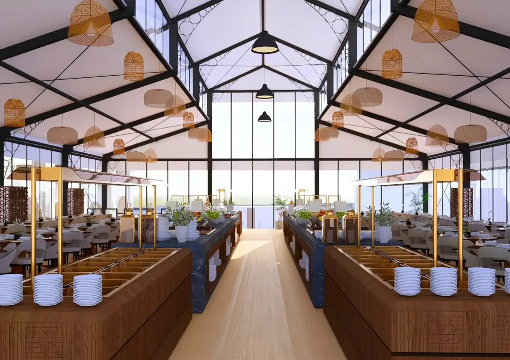 garden tents - structure with transparent glass panels and PVC fabric - Garden Tents: Elegant Outdoor Structures Built for Performance - Alfares International Tents