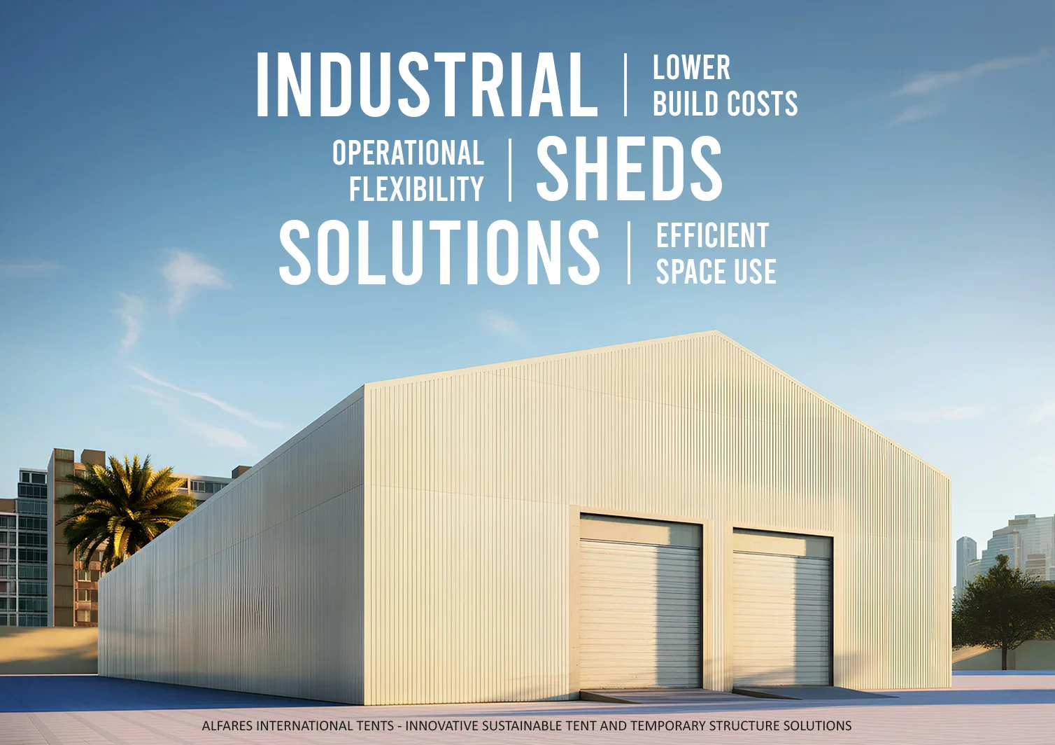 industrial sheds - temporary structure for industrial and warehousing solutions - Industrial Sheds: A Smarter Way to Build for Industrial Growth - Alfares International Tents