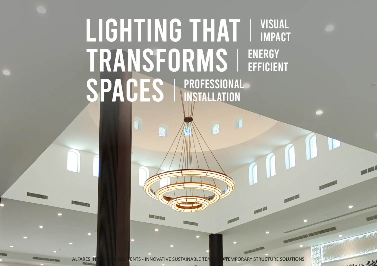 Lighting and Chandeliers For Your Next Event Creating Functional and Memorable Spaces - Alfares International Tents