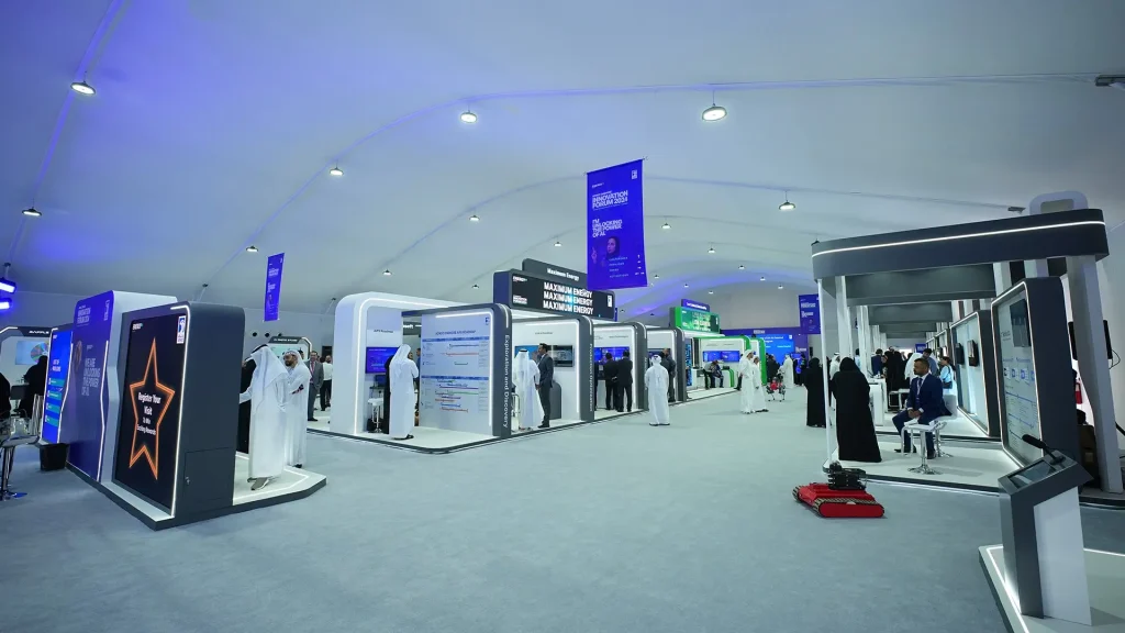 Exhibition Tent Structures - Interior of Arch tent for exhibition - How Exhibition Tents Solve Common Event Challenges - Alfares International Tents