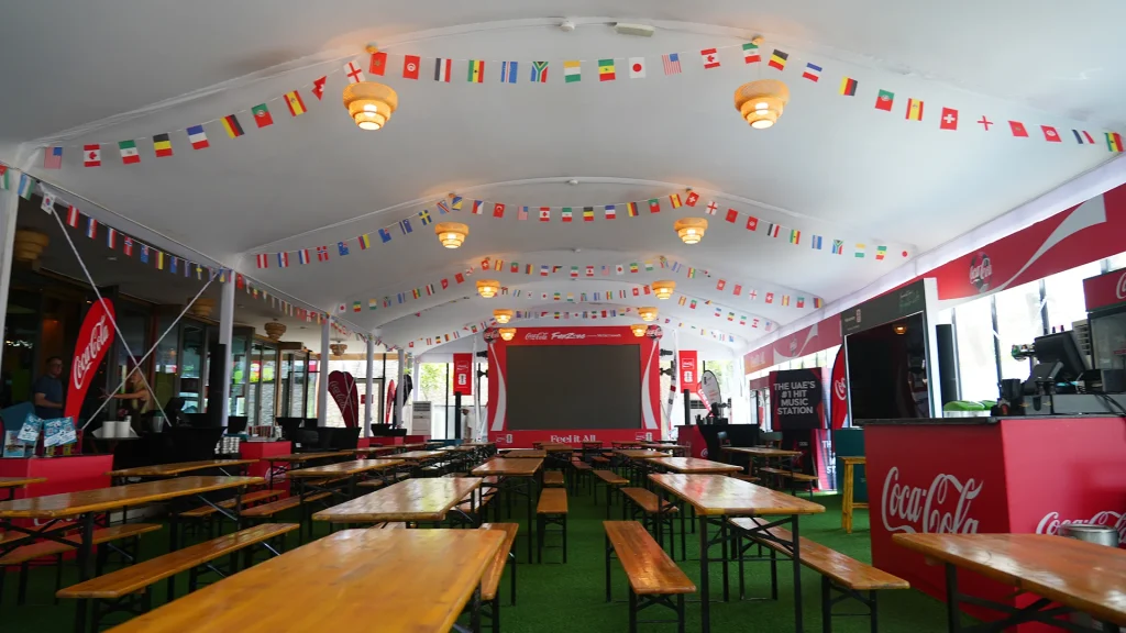 Semi-Permanent Tent Structures for Hospitality - Interior setup for Arch Tent - Why Hospitality Businesses Choose Semi-Permanent Tent Structures - Alfares International Tents